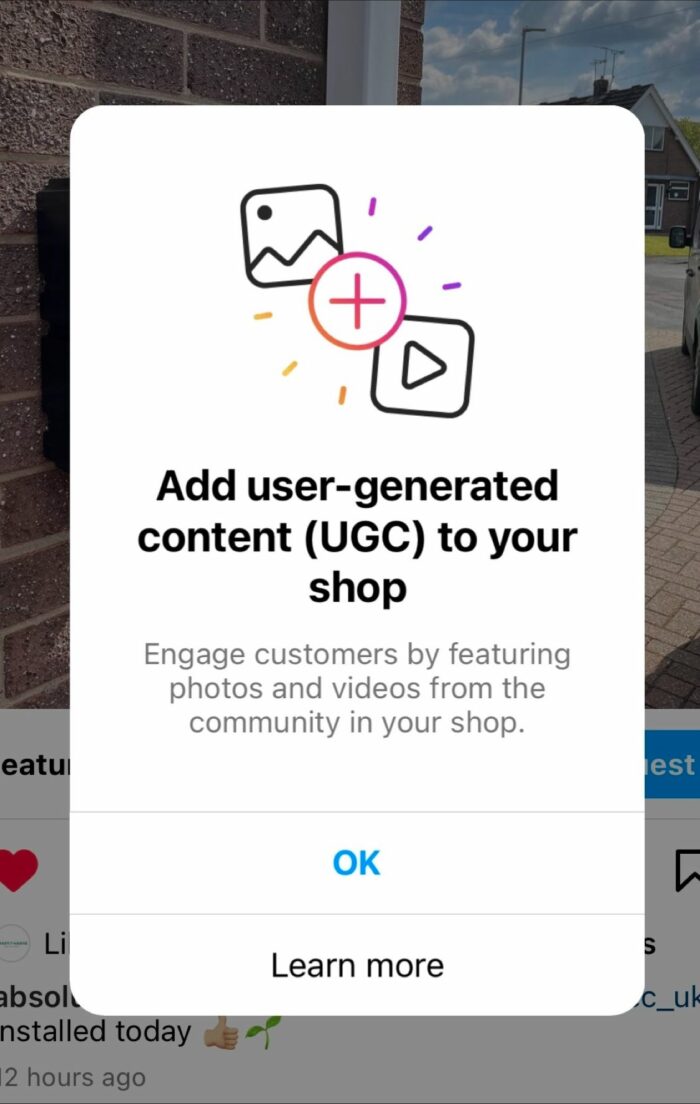UGC Instagram Shop